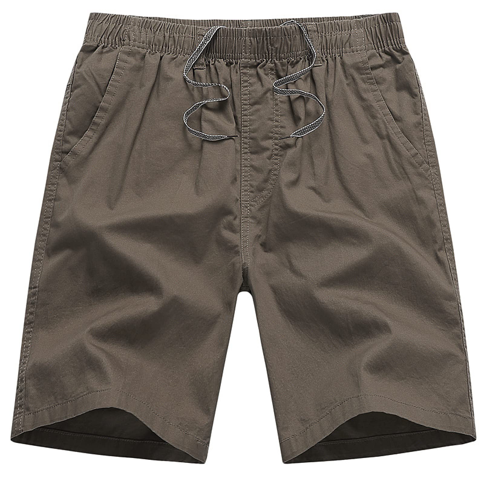 Men's Casual Washed Shorts - Summer Comfort Stretch Solid Color Shorts for Men - Large Size, Perfect for Beach, Gym, and Everyday Wear