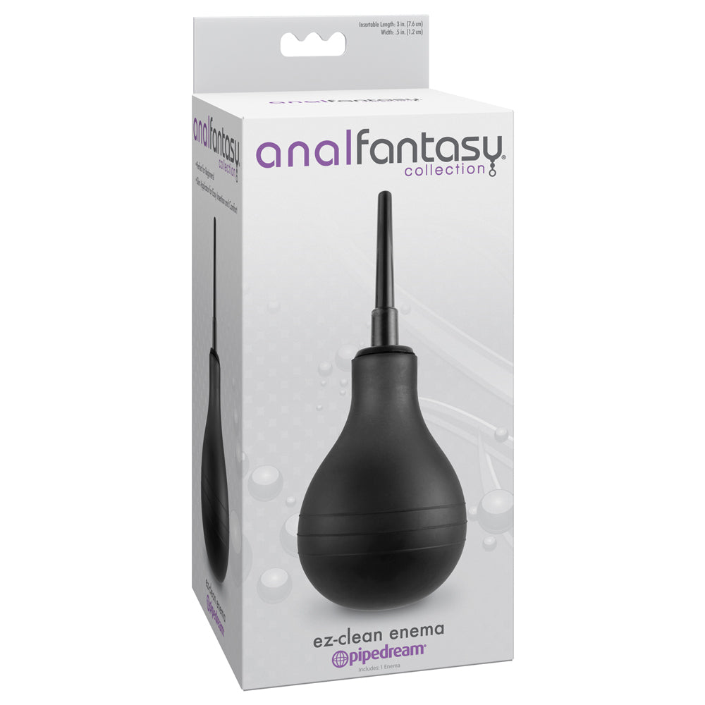 Anal Fantasy Collection EZ Clean Enema Kit - Premium Silicone Anal Douche for Safe & Comfortable Cleansing - Perfect for Pre-Sex Preparation, Anal Play & Hygiene Care
