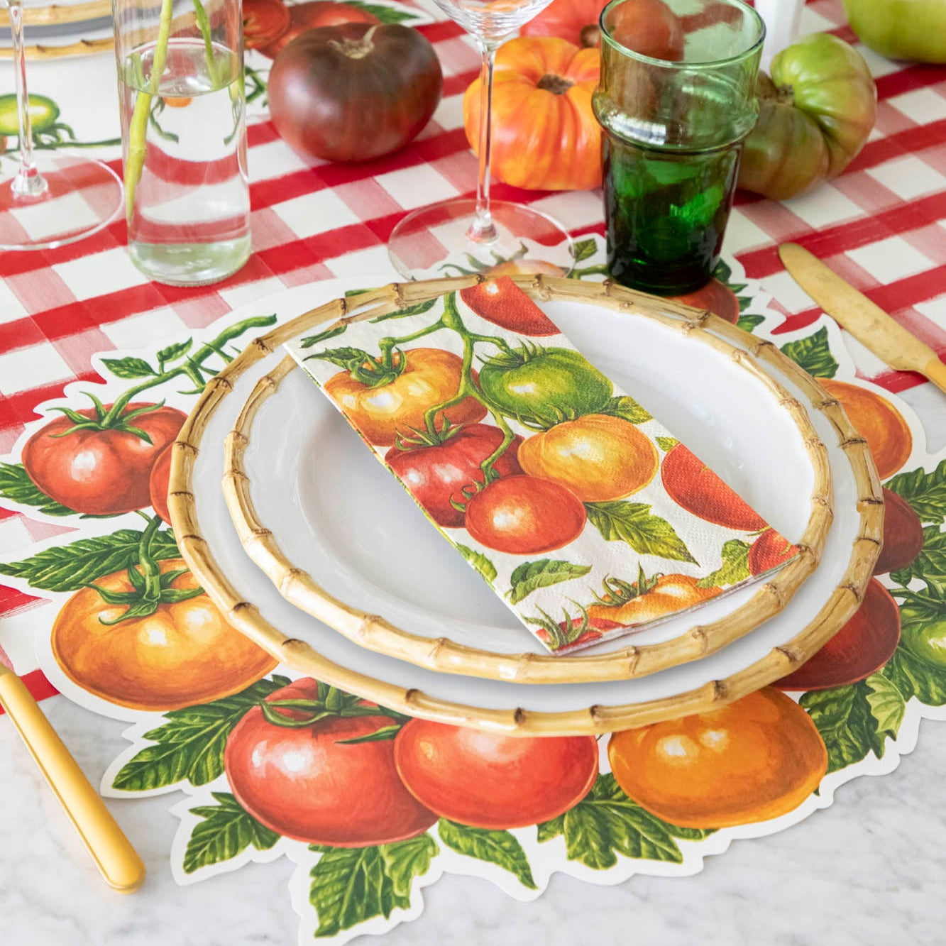 Eco-Friendly Die-Cut Tomato Shaped Placemat for Kitchen & Dining - Non-Slip Table Mat for Home Decor & Party Use