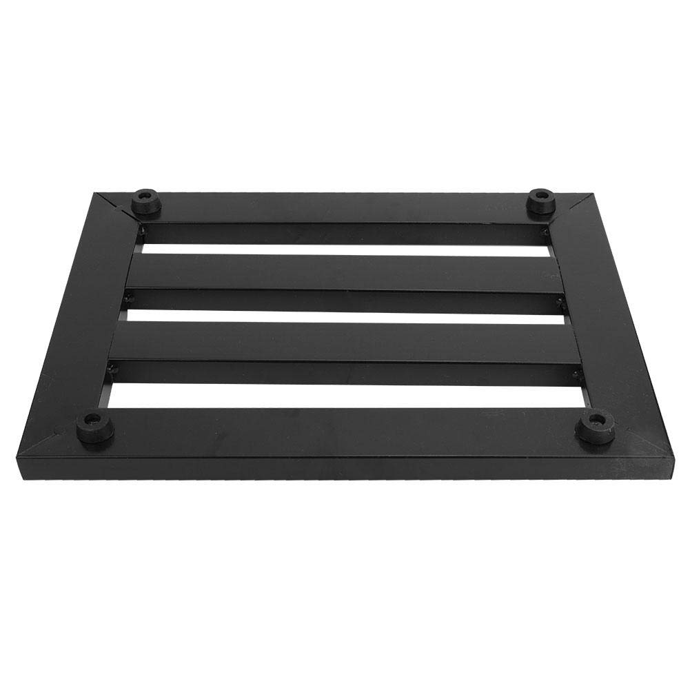 Universal Guitar Pedal Board - Metal Portable Effect Pedalboard Holder for Electric Guitar (Black) | Perfect for Live Performances & Studio Recording