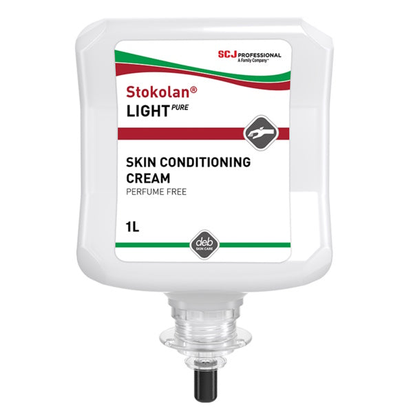 SC Johnson Deb Stokolan Light Pure Skin Conditioning Cream - Moisturizing Face Cream for Dry & Sensitive Skin - Daily Hydration for Women & Men - Perfect for Night Care & Makeup Prep