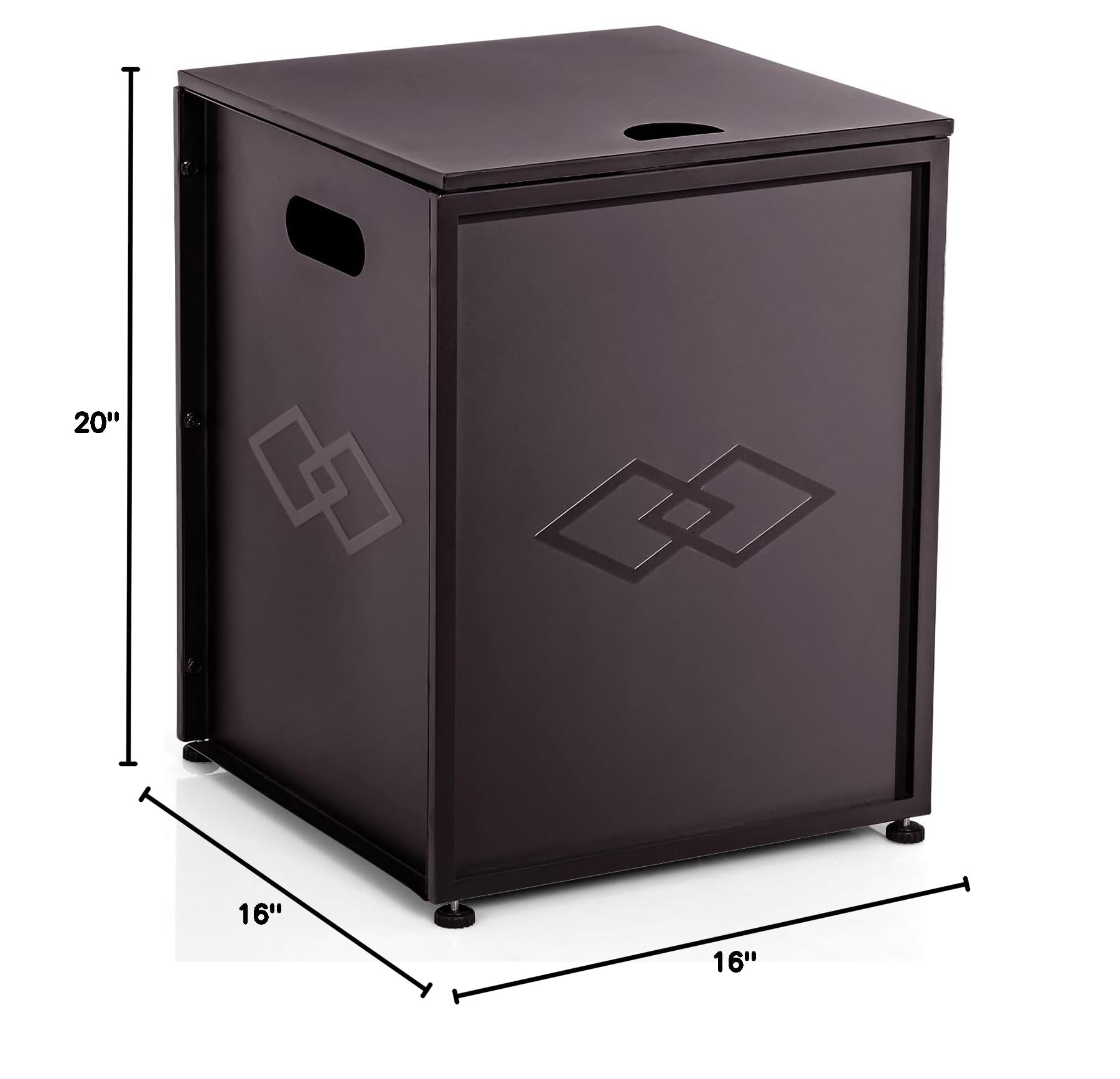 **Dual Function Propane Tank Cover Table with Storage Sides – Outdoor Gas Tank Storage Side Table for 20 lbs Propane Tanks – Perfect for Gas Fire Pits, Grills, Griddles & Stoves – Brown**    *(Ideal for Patio, Backyard, Camping & BBQ Gatherings – Protects & Organizes Your Propane Tank in Style!)*