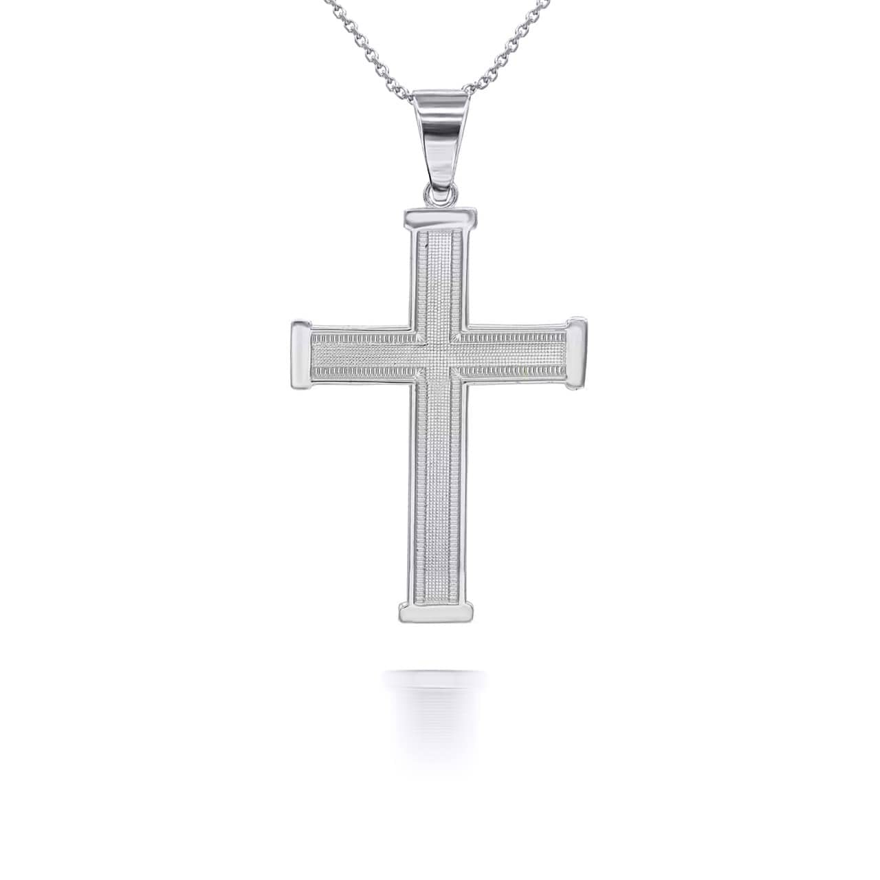 Elegant Solid Sterling Silver Minimalist Cross Charm Pendant Necklace for Women - Perfect for Everyday Wear, Gifts & Religious Occasions