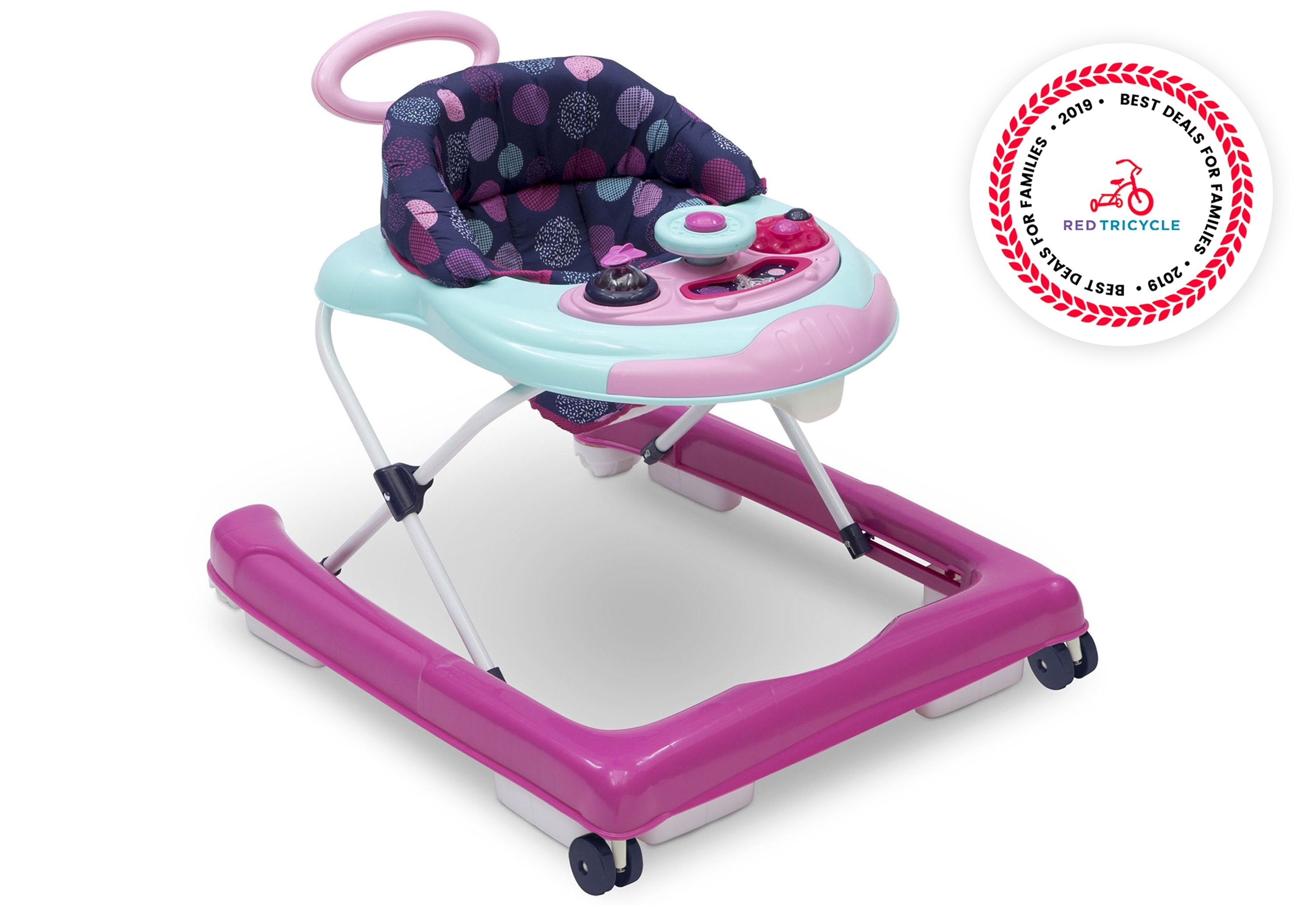 First Exploration 2-in-1 Baby Activity Walker & Learning Toy - Convertible Push Walker for Toddlers 12-24 Months - Perfect for Indoor Play, Early Walking Practice & Developmental Milestones