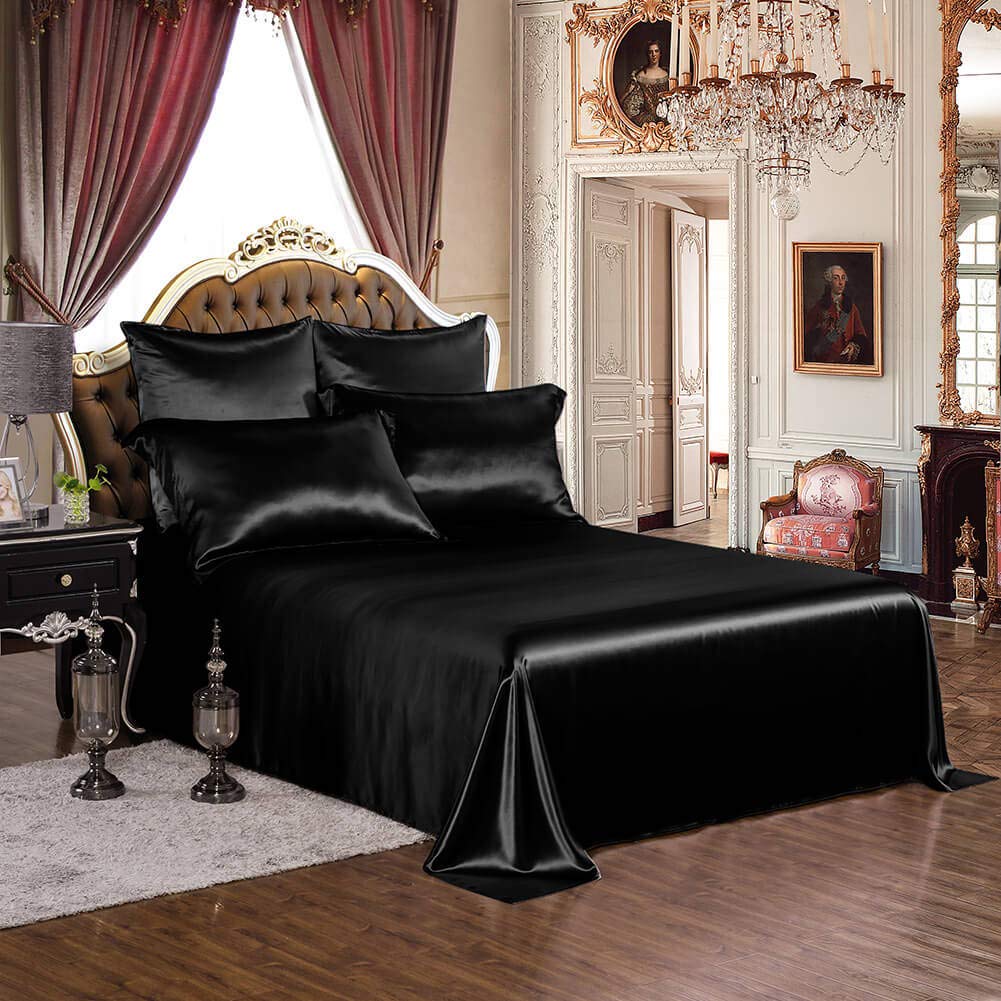 Luxury Satin Silk Sheet Set 4Pieces - Twin Size (39