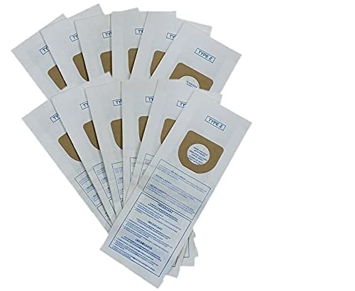 Hoover Type Y/Z Vacuum Bags 12-Pack - 2-Ply Microfiltration System for WindTunnel & Tempo Vacuums - Dust & Allergen Protection for Home Cleaning