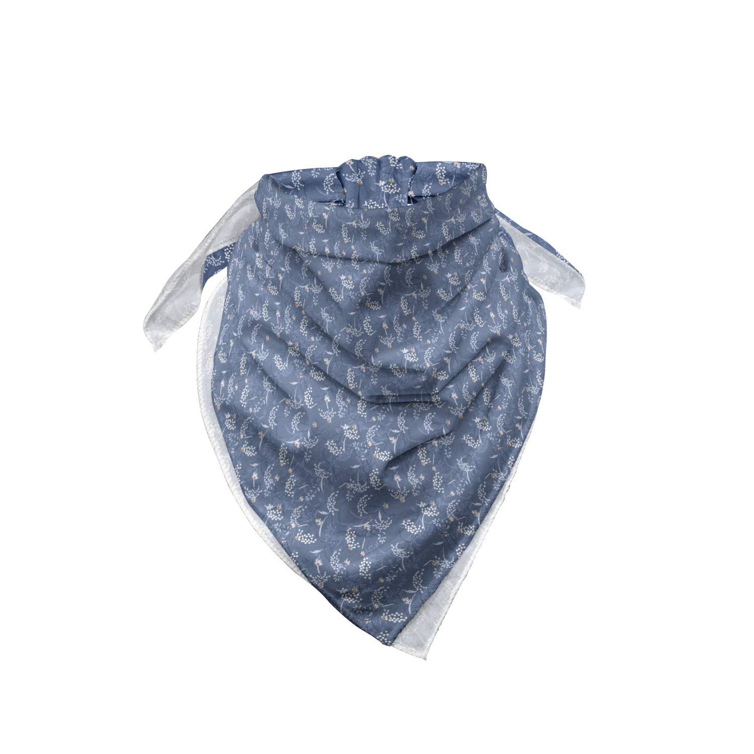 Ambesonne Autumn Bandana - Monotone Daisy Love Bouquets Print, Unisex Head & Neck Scarf for Men & Women | Perfect for Fall Fashion, Outdoor Activities & Seasonal Decor