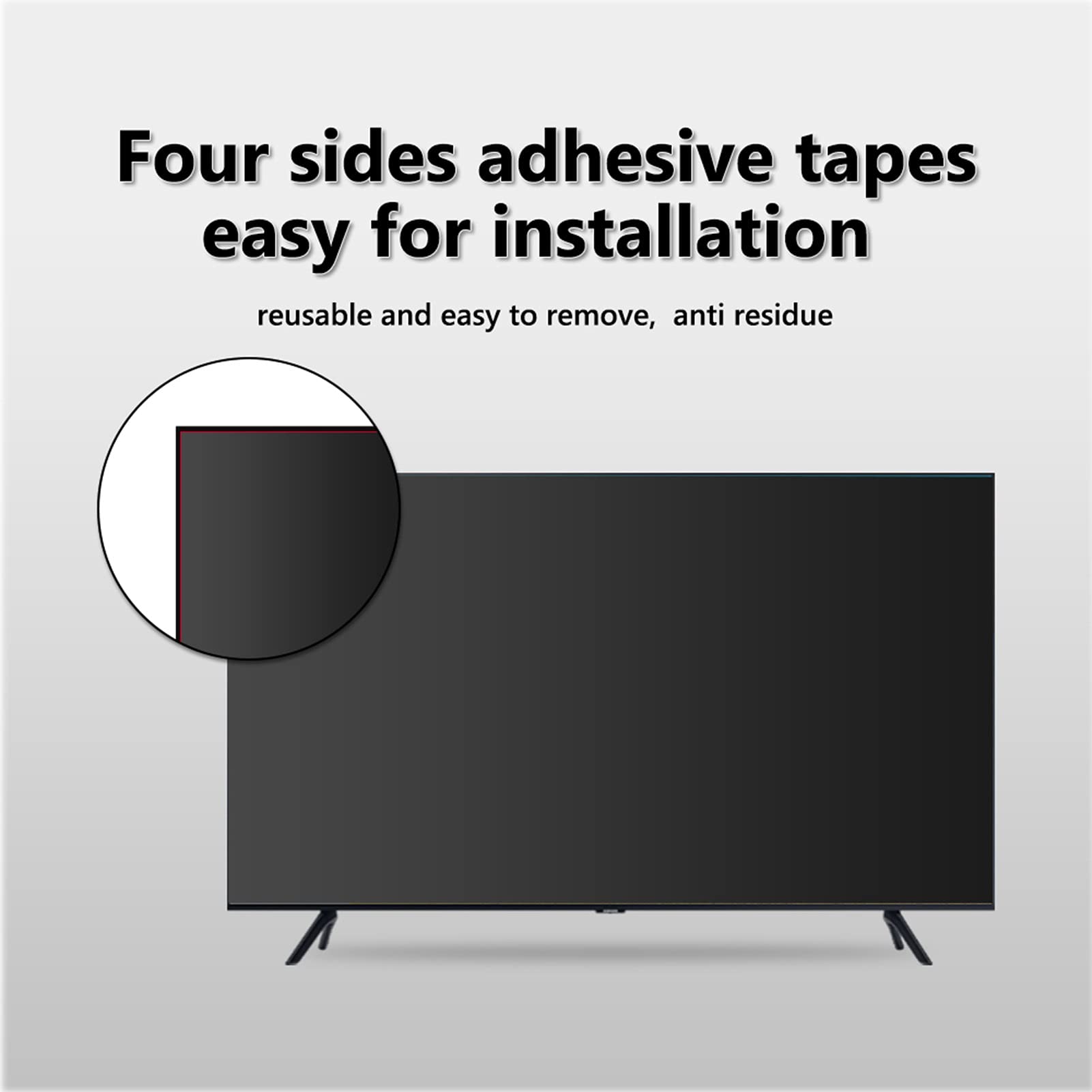 46 Inch HD Clear TV Screen Protector - Anti-Glare & Easy Installation for Monitors (1017X570mm) | Reduces Eye Strain & Enhances Viewing Experience for Home Theater & Office Use