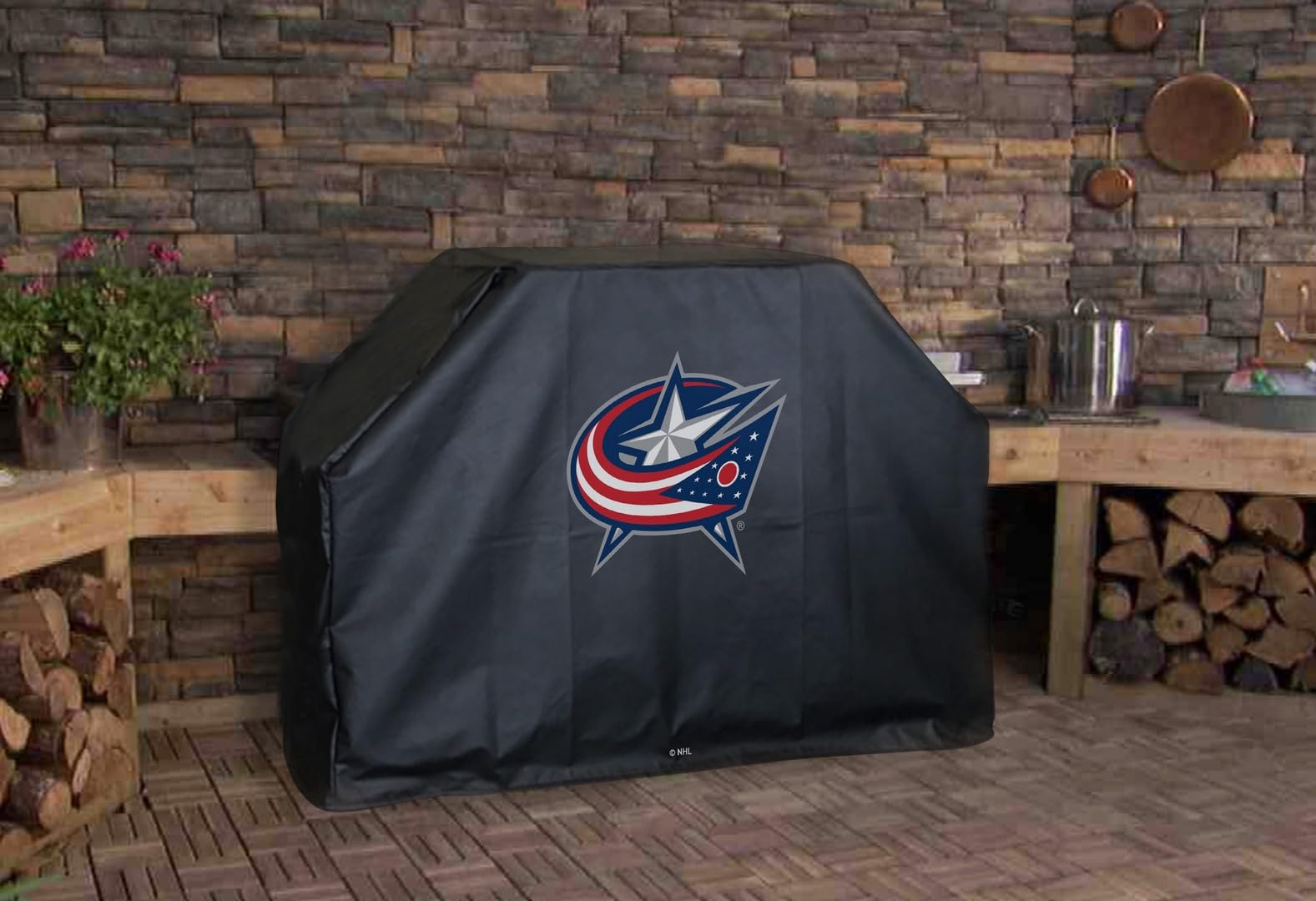Holland Bar Stool Co. Anaheim Ducks Waterproof BBQ Grill Cover - Heavy Duty Outdoor Cooking Protection for Gas & Charcoal Grills - Perfect for Tailgating, Backyard Parties & Game Day Gatherings