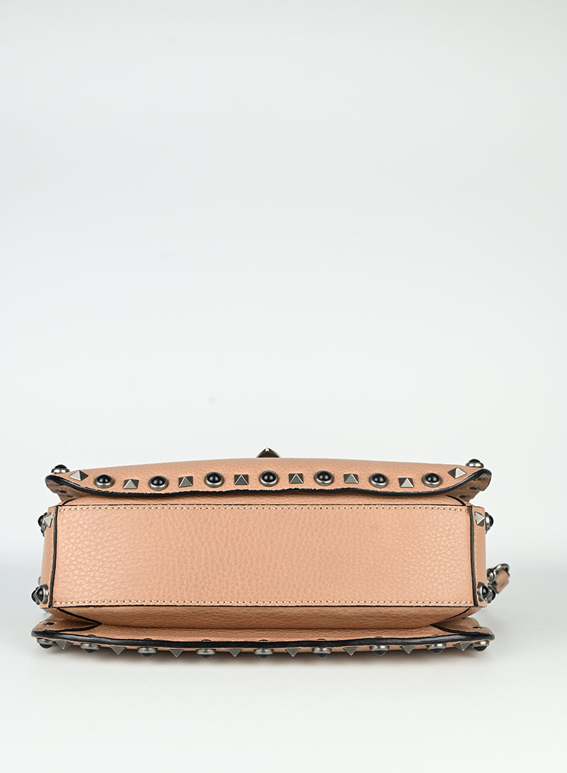 Valentino Rockstud Shoulder Bag in Nude - Perfect for Everyday Wear, Date Nights & Special Occasions