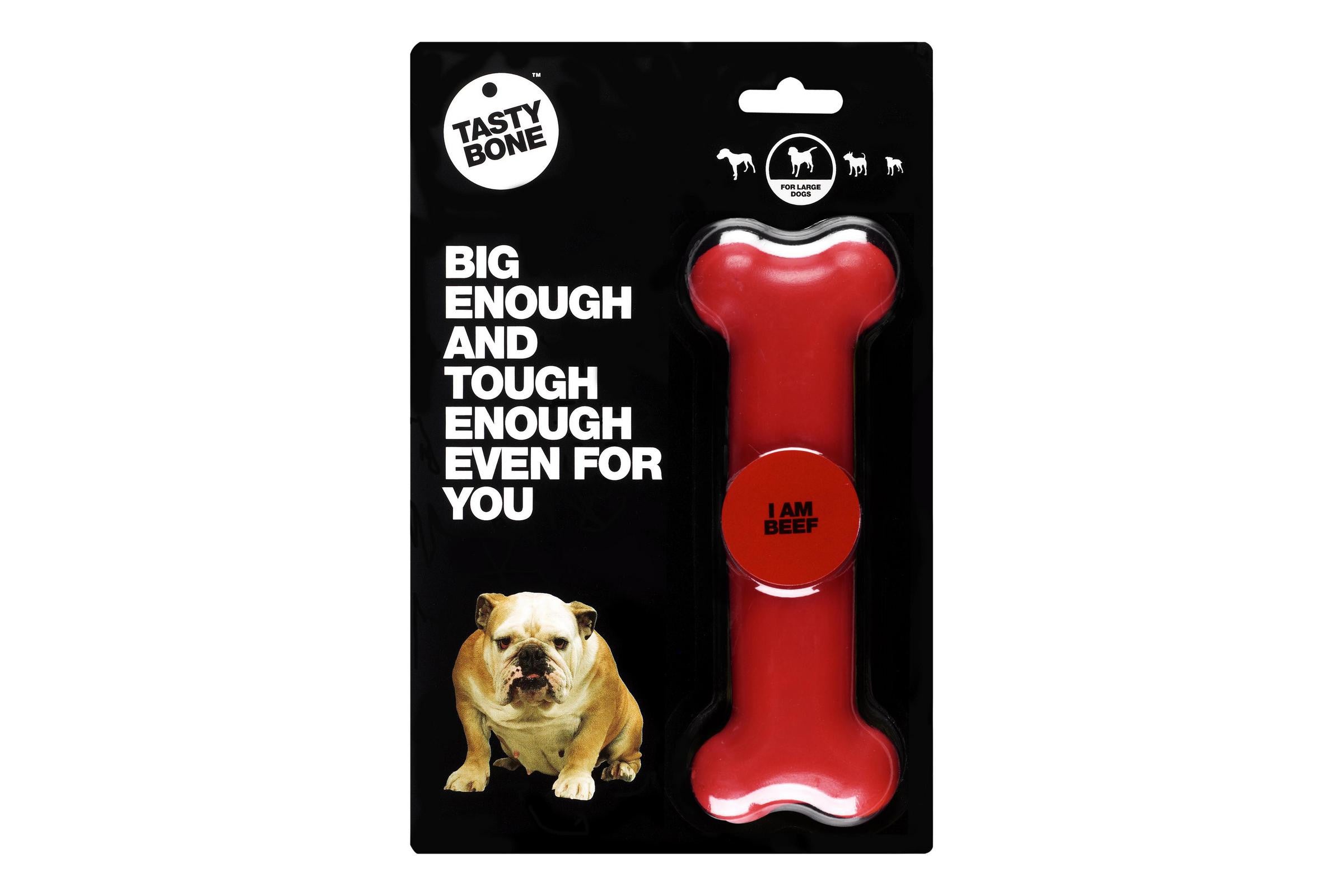 Premium Tasty Bone Beef Dog Chews - All-Natural, Long-Lasting Treat for Medium to Large Dogs - Perfect for Teething, Training, and Dental Health