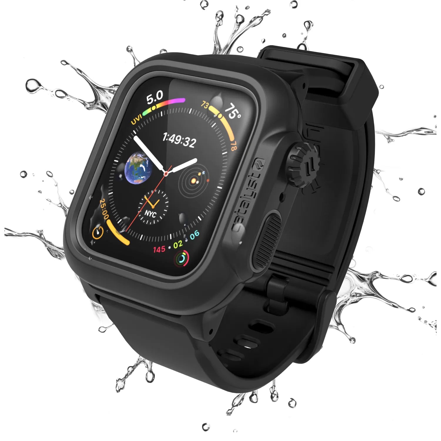 44mm Rugged Waterproof Case with Band for Apple Watch Series 6/5/4/SE (Gen 2/1) - 100M Swimproof Protection for Swimming, Sports & Outdoor Activities