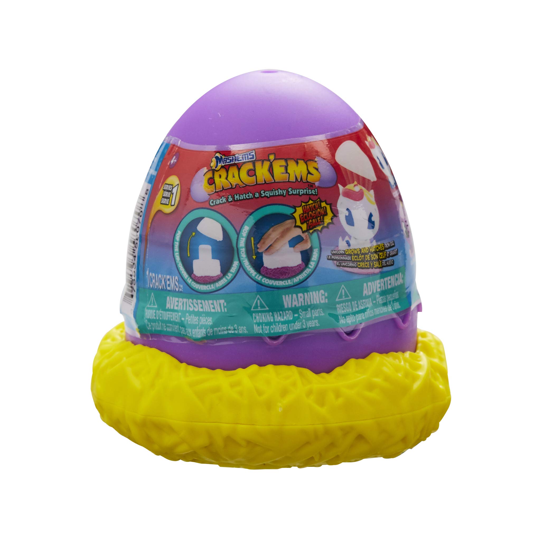Character Options Mashems Hatchems Crack & Hatch Squishy Surprise Figure Toy - Fun Collectible for Kids Birthday Gifts & Stress Relief Play