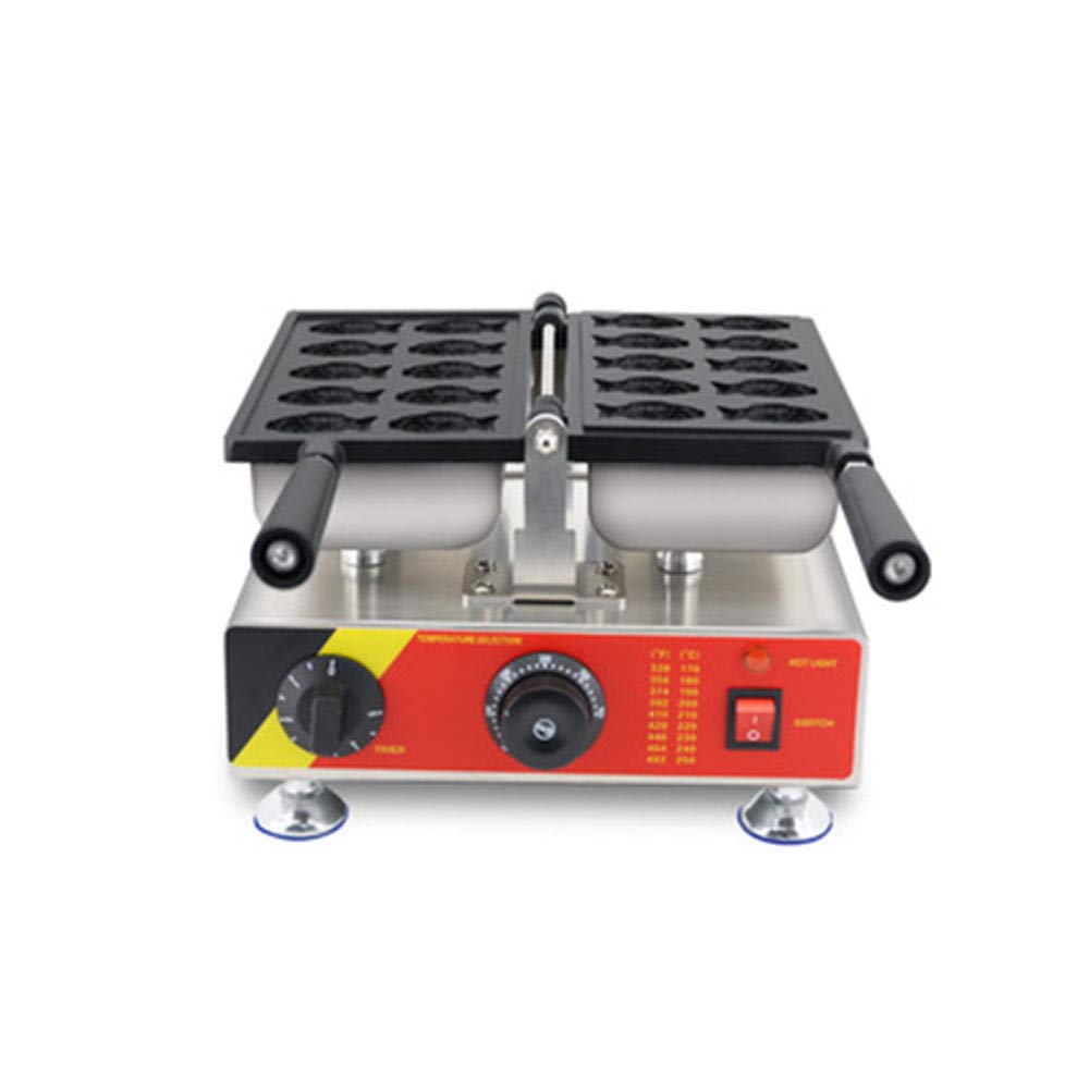Mini Fish Waffle Cone Maker - Small Taiyaki Machine Baker for Japanese Fish Shaped Waffle Cakes - Non-Stick Electric Waffle Mold Pan Equipment (220V) - Perfect for Home, Party & Street Food Business