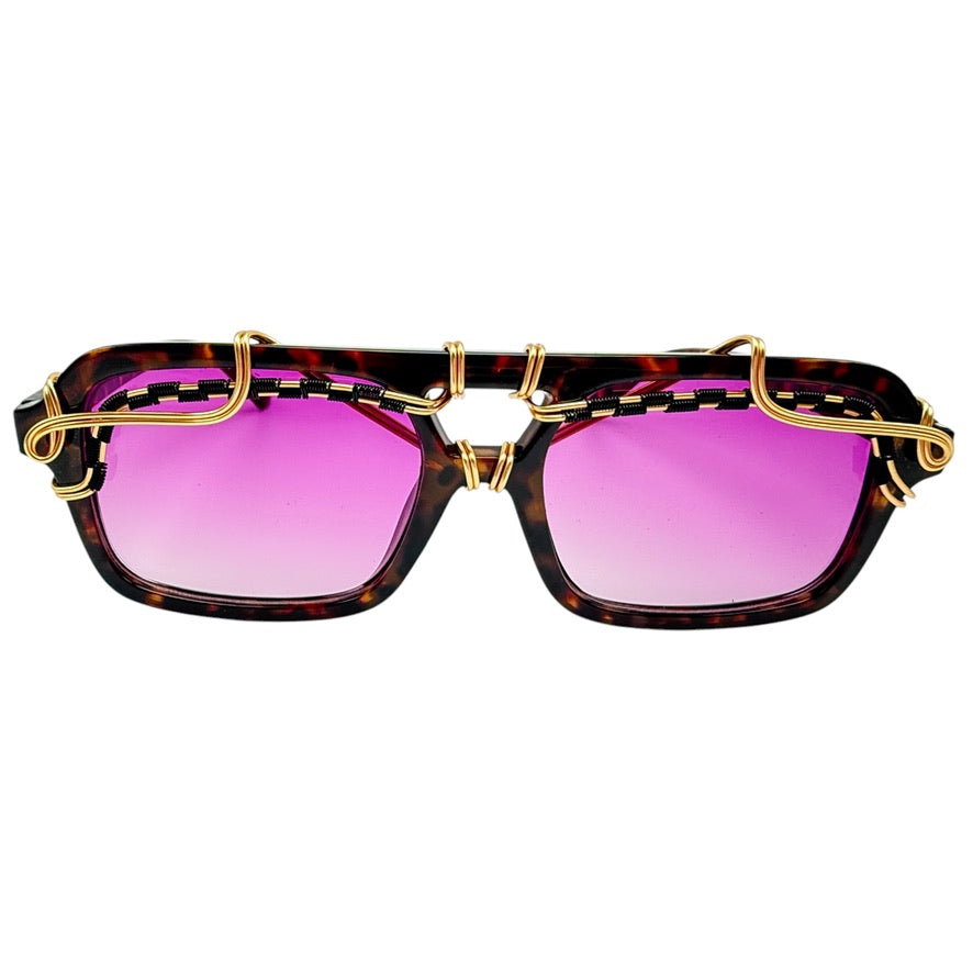 Violet Tortoise Aviator Sunglasses for Women & Men – Classic Retro Polarized UV Protection – Perfect for Driving, Travel, and Outdoor Activities