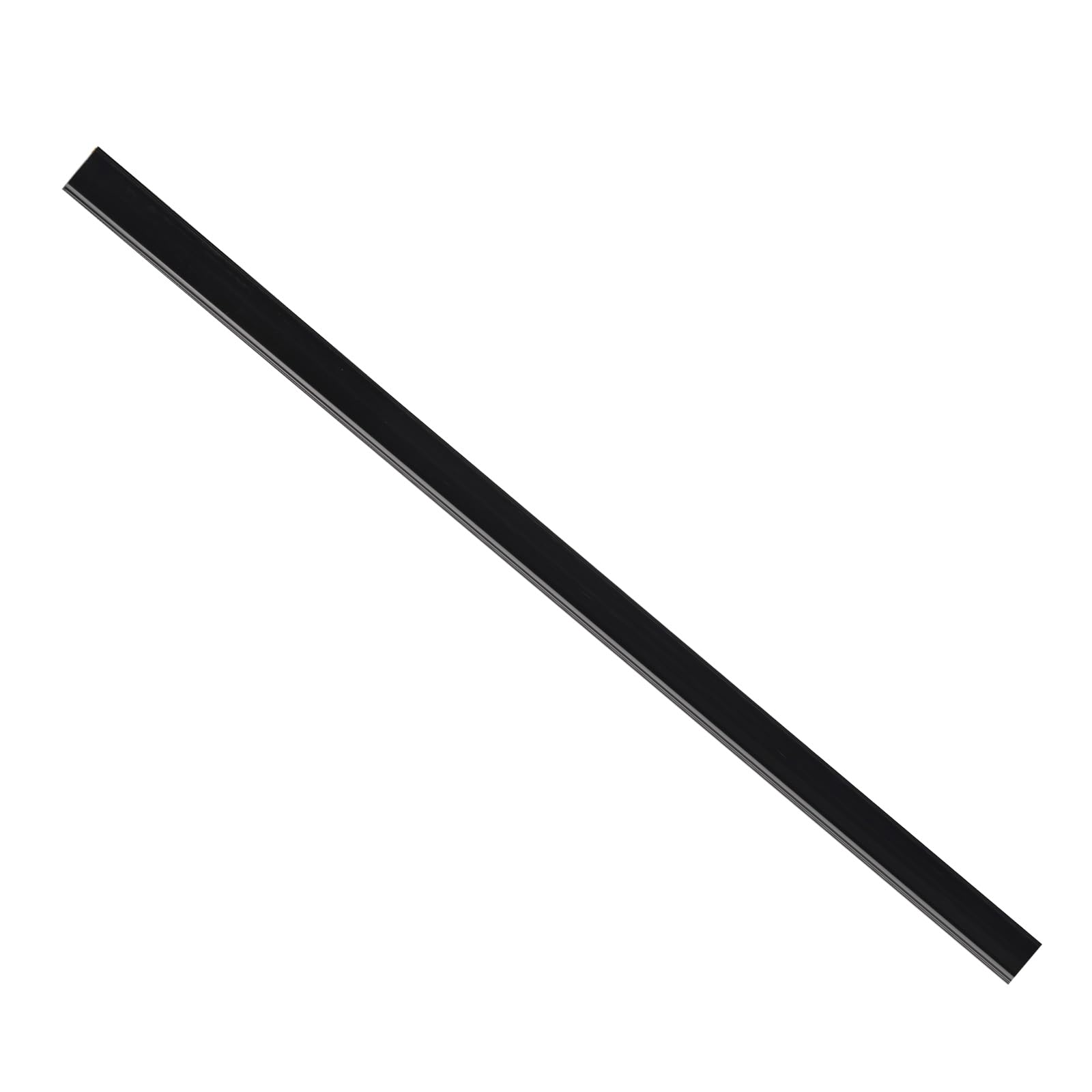 50 Pack Self-Adhesive 1.25 Inch Shelf Strip Price Tag Holders - Clear Plastic Front & Black Back - Fits Plastic, Metal & Wood Gondola Shelves - Retail Store Display & Product Labeling Solution