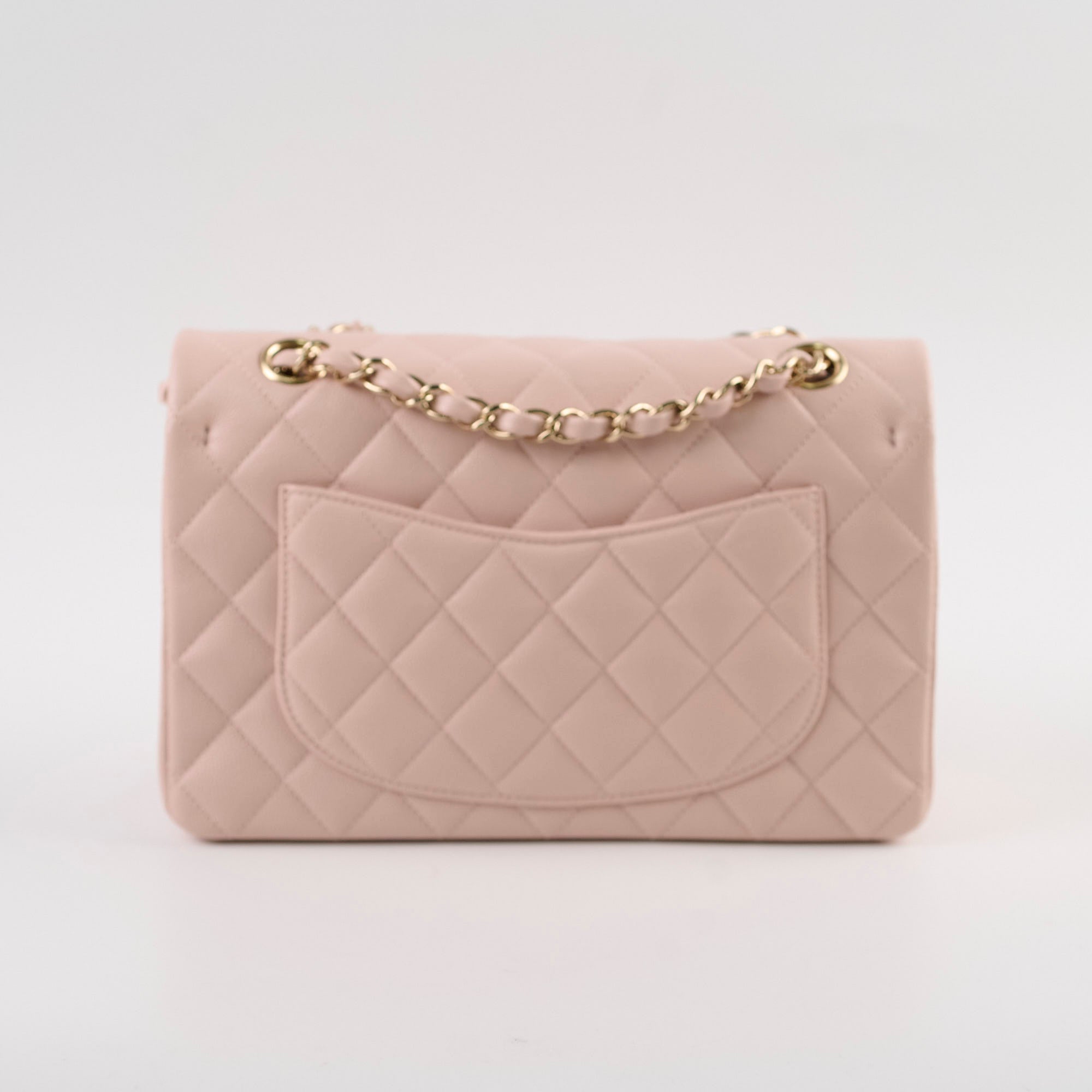 Chanel Small Classic Double Flap Bag in Rose Clair Caviar Leather - Perfect for Date Night & Special Occasions