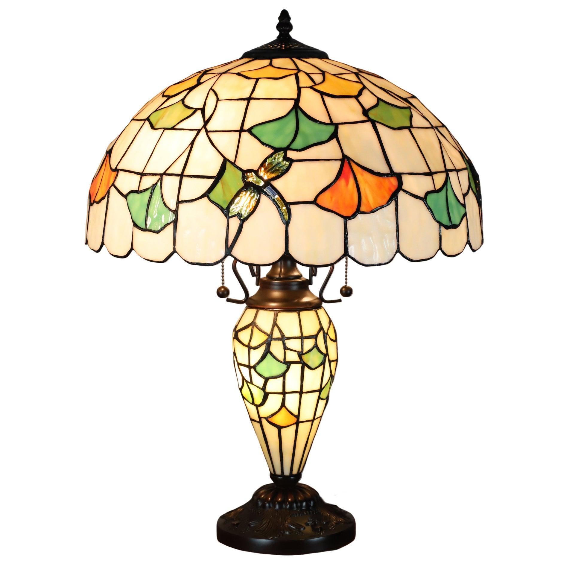 Minster Ripon Double Cream Dragonfly Table Lamp - Elegant Home Decor for Living Room, Bedroom, or Office - Perfect for Reading, Relaxing & Creating Cozy Ambiance