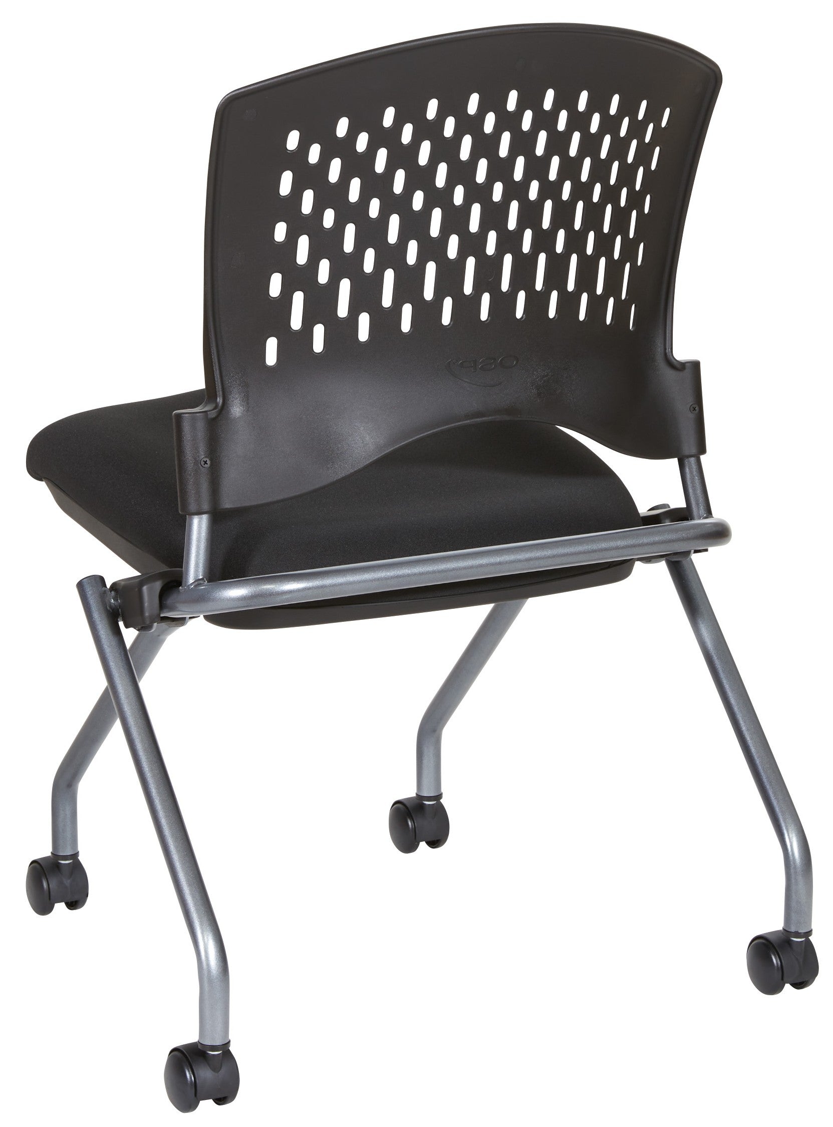 Pro Line II™ Deluxe Armless Folding Chair Titanium - 2 Pack (83220) | Lightweight & Durable for Indoor/Outdoor Events, Parties, Camping, and Home Use