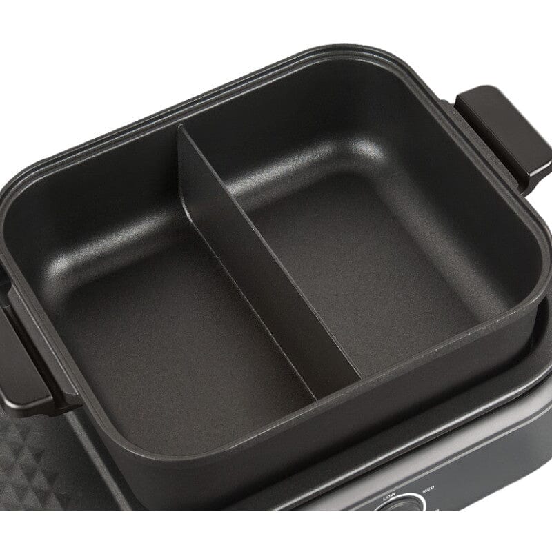 Cornell 2-in-1 Steamboat & BBQ Non-Stick Grill Hotpot Set - Dual Pot Electric Cooker for Indoor/Outdoor Cooking - Perfect for Family Gatherings, Camping & Asian Hot Pot Parties (Model CCGEL118DT)
