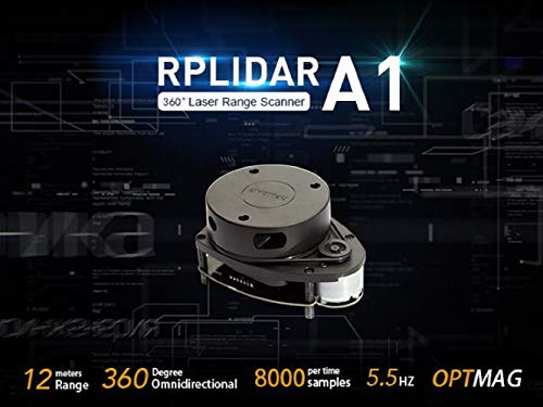 Seeed Studio RPLIDAR A1M8-R6 360° 2D Laser Scanner Kit - 8000Hz Sample Rate, 12m Range Radar Sensor for Robotics, Obstacle Avoidance & STEM Education | Perfect for Smart Robots, Autonomous Navigation & Maker Projects