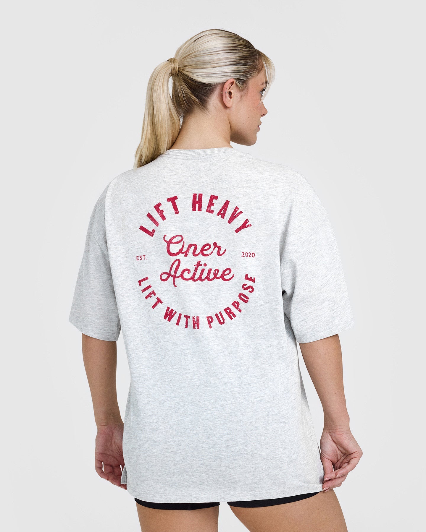 Vintage Washed Graphic T-Shirt for Men & Women | Light Grey Marl | Soft Cotton Casual Tee for Streetwear, Lounge & Everyday Outfits