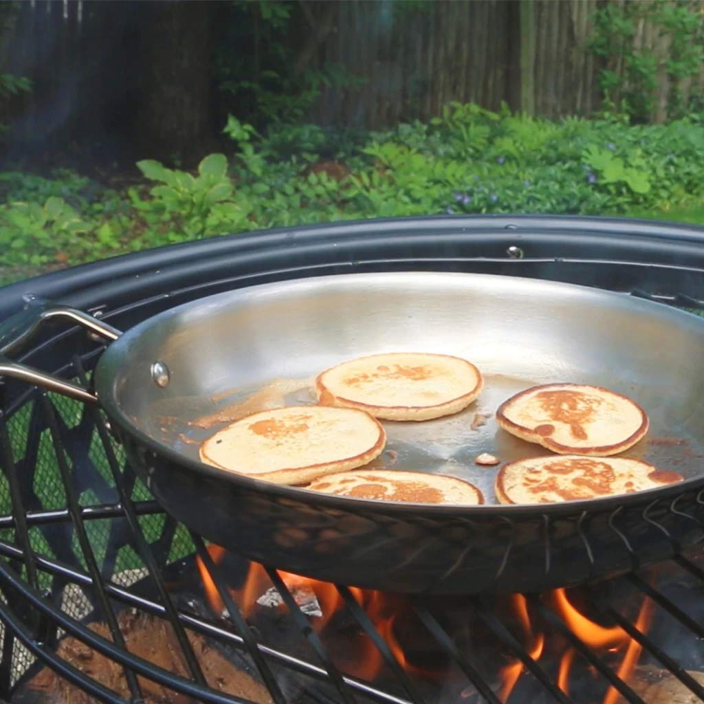 Little Griddle ANYWARE 7-Ply Stainless Steel Fry Pan - Induction Ready, Lifetime Guaranteed - 5-Layer Aluminum Core with Dual Helper Handles - Perfect for Outdoor Camping, Indoor Cooking & RV Kitchens
