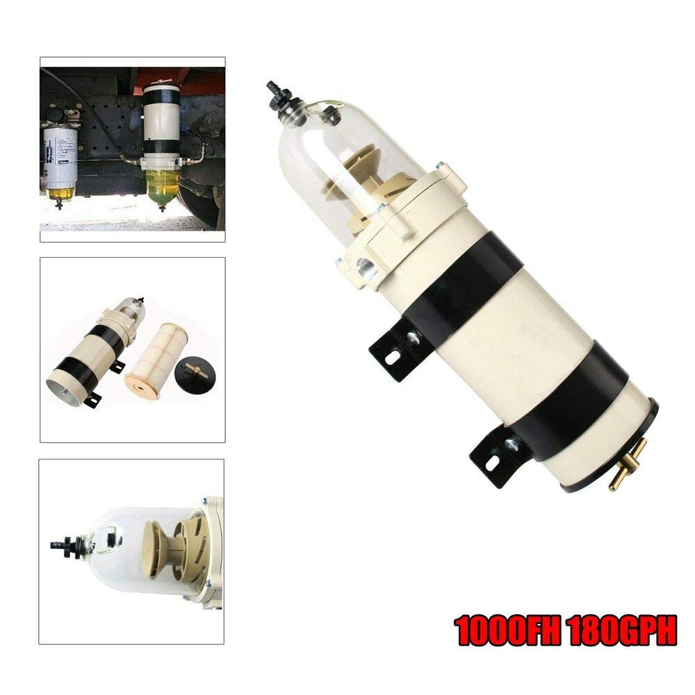 1000 Series Diesel Fuel Filter Water Separator Replacement - Compatible with 1000FH 180GPH for Heavy-Duty Trucks & Marine Engines | High-Performance Filtration Solution