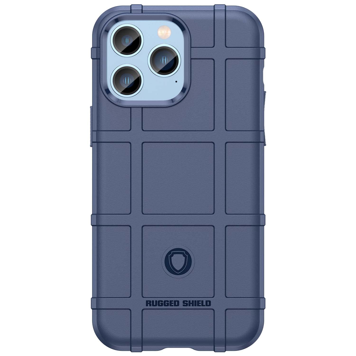 Military Grade Shockproof Slim Rugged Phone Case for iPhone 14 Pro Max (6.7 Inch) - Drop Tested Protective Cover with Camera Lens Protection - HD Blue - Perfect for Outdoor Adventures & Daily Use