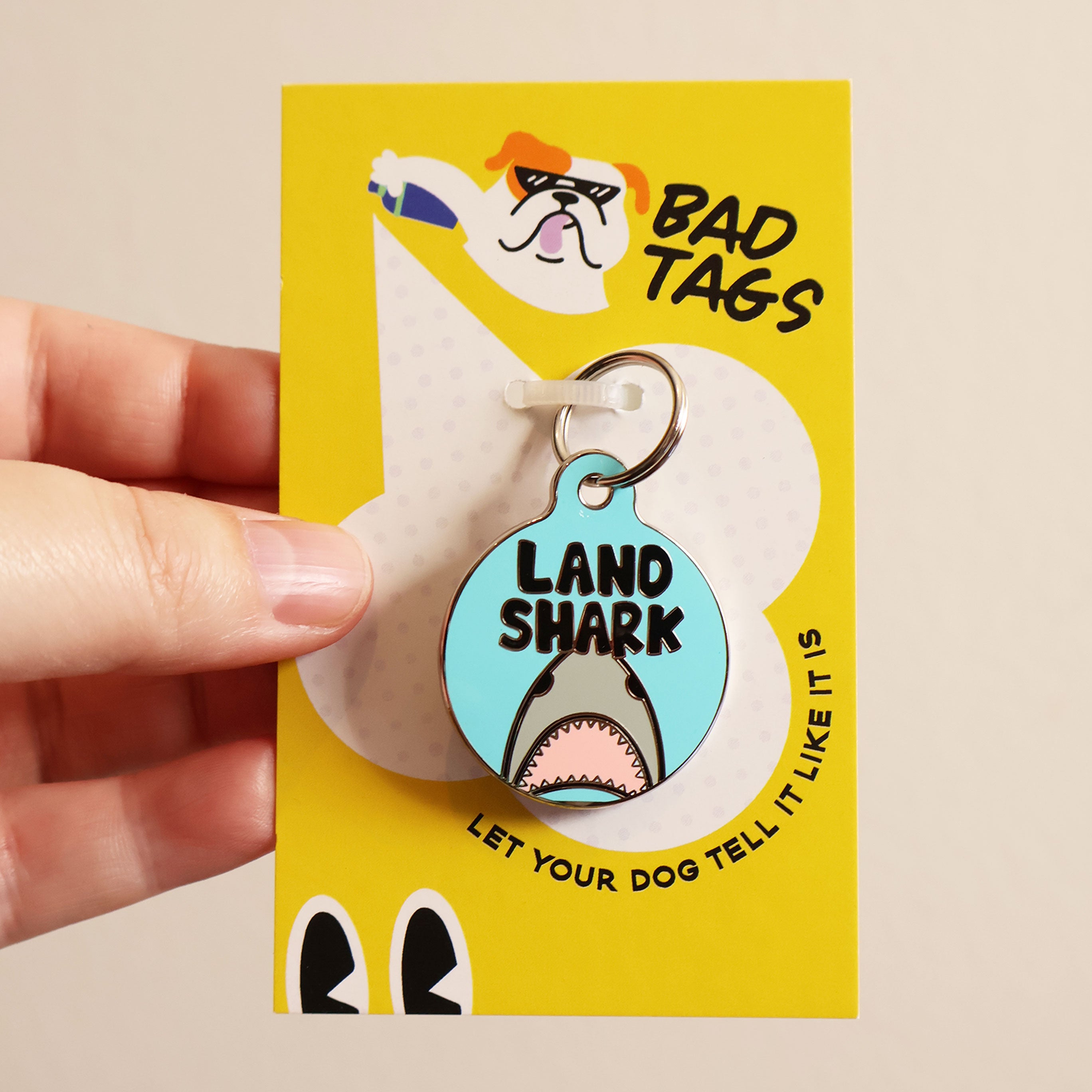 Bad Tags Land Shark - High-Quality Fishing Lures for Saltwater & Freshwater Anglers | Perfect for Bass, Trout & Offshore Fishing Adventures