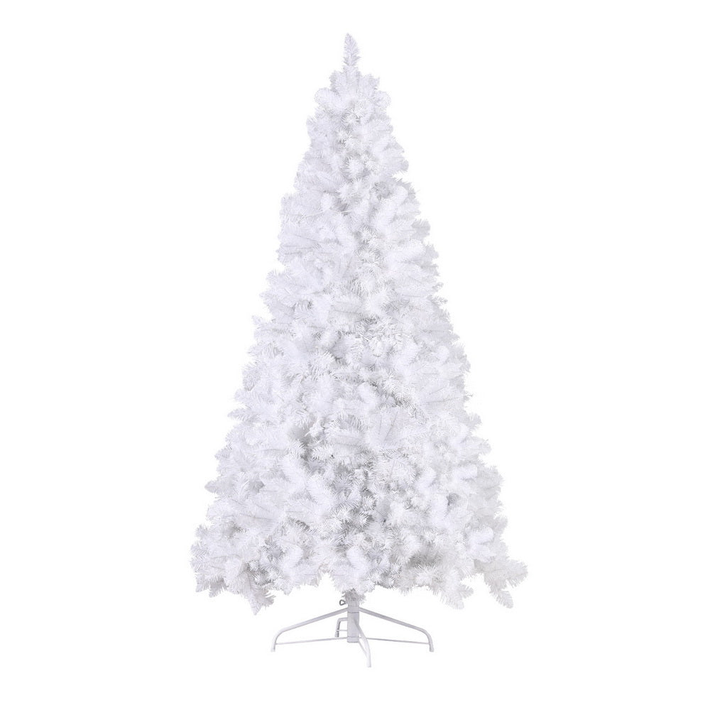 Premium 7ft Christmas Tree with 500 Warm White LED Lights - 1260 Realistic Tips for Home, Office & Holiday Decorations | Perfect for Living Room, Party & Festive Celebrations