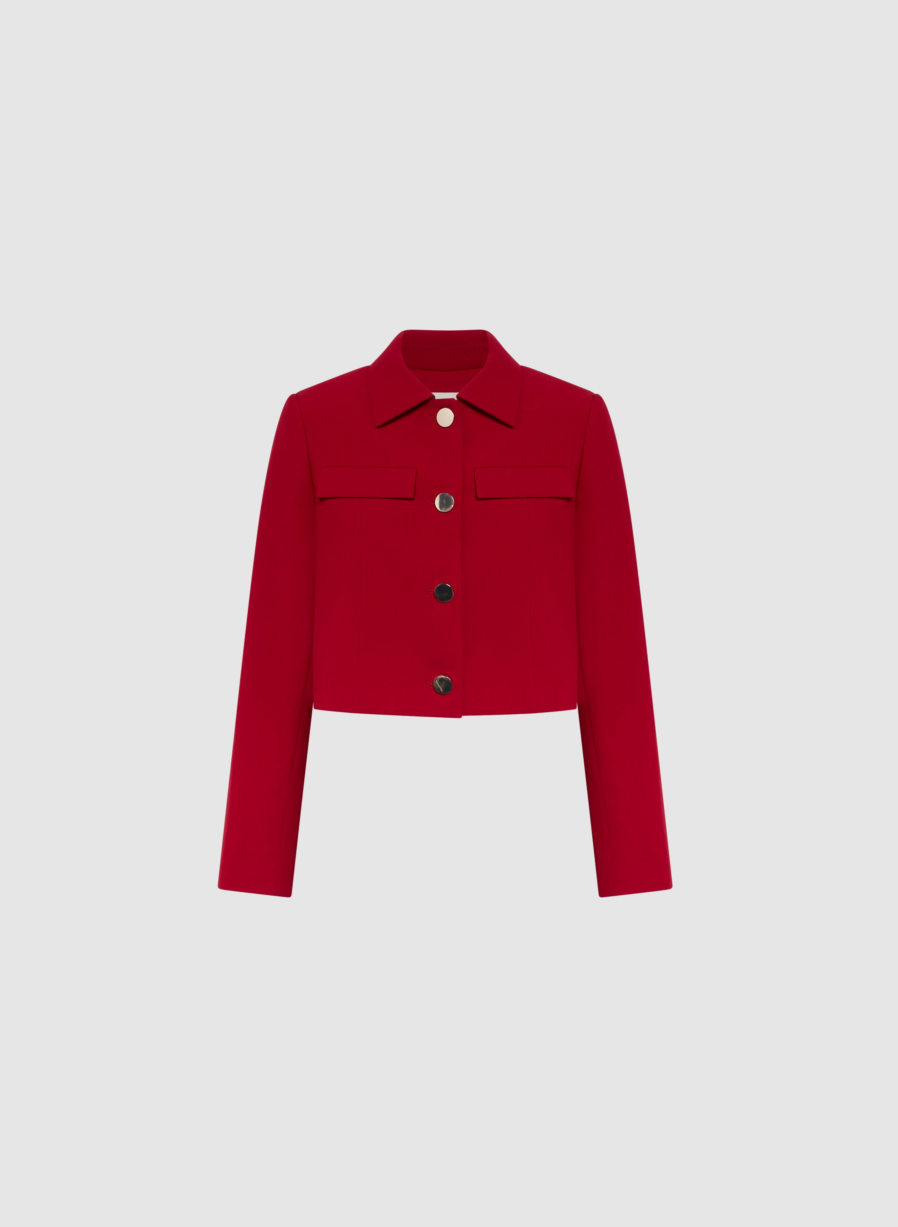 Women's Cropped Button Down Jacket - Stylish Denim Shirt Jacket for Spring & Fall | Casual Outfit Essential for Streetwear & Layering
