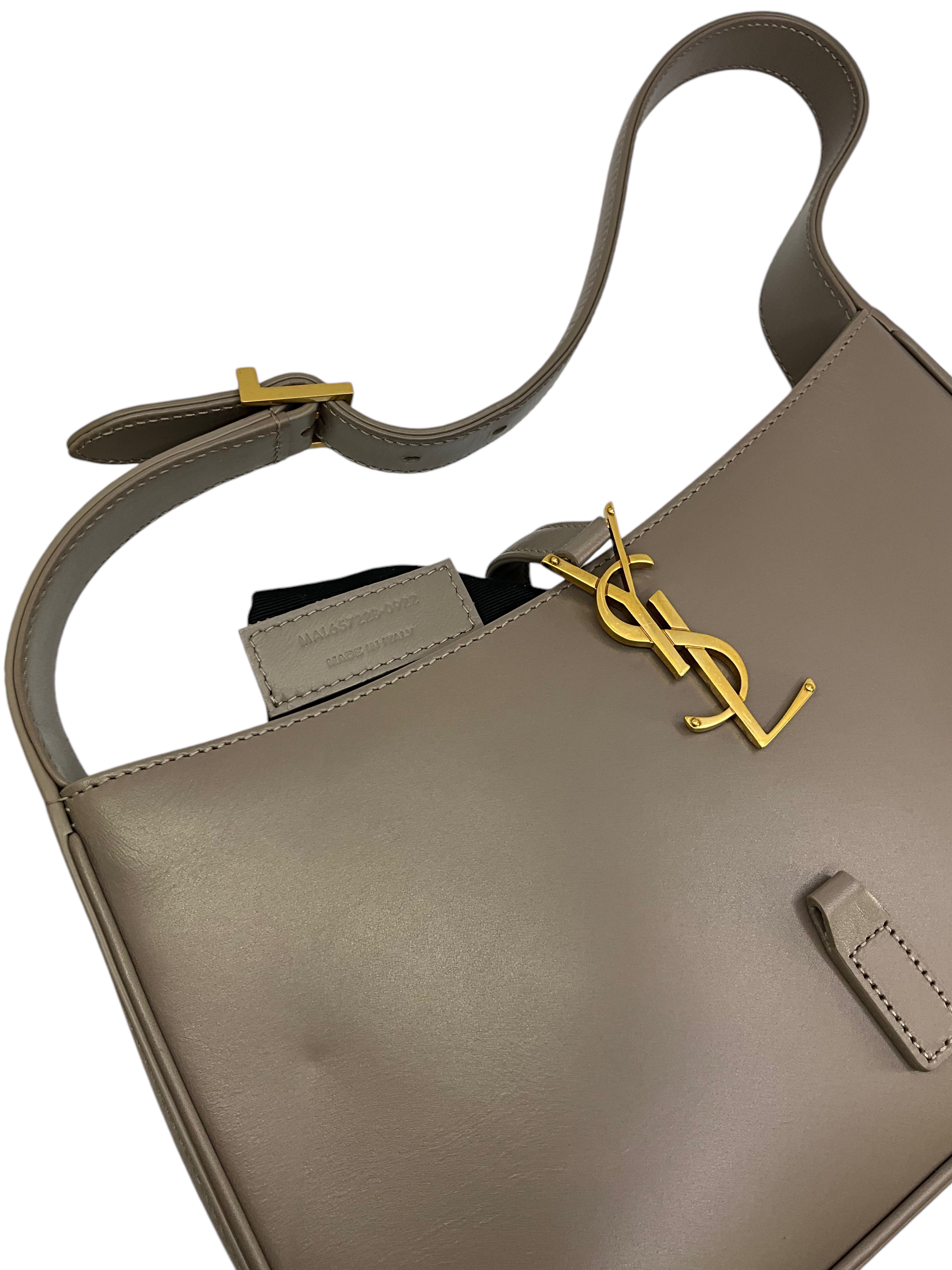 Saint Laurent Le 5 à 7 Smooth Leather Hobo Bag - Luxury Designer Shoulder Bag for Women | Perfect for Work, Evening Events & Everyday Use