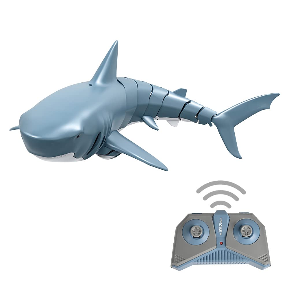 GoolRC Mini Remote Control Shark Toy - Electric Underwater RC Boat for Pool Racing & Swimming Fun - Perfect for Kids, Bath Time, and Outdoor Water Play