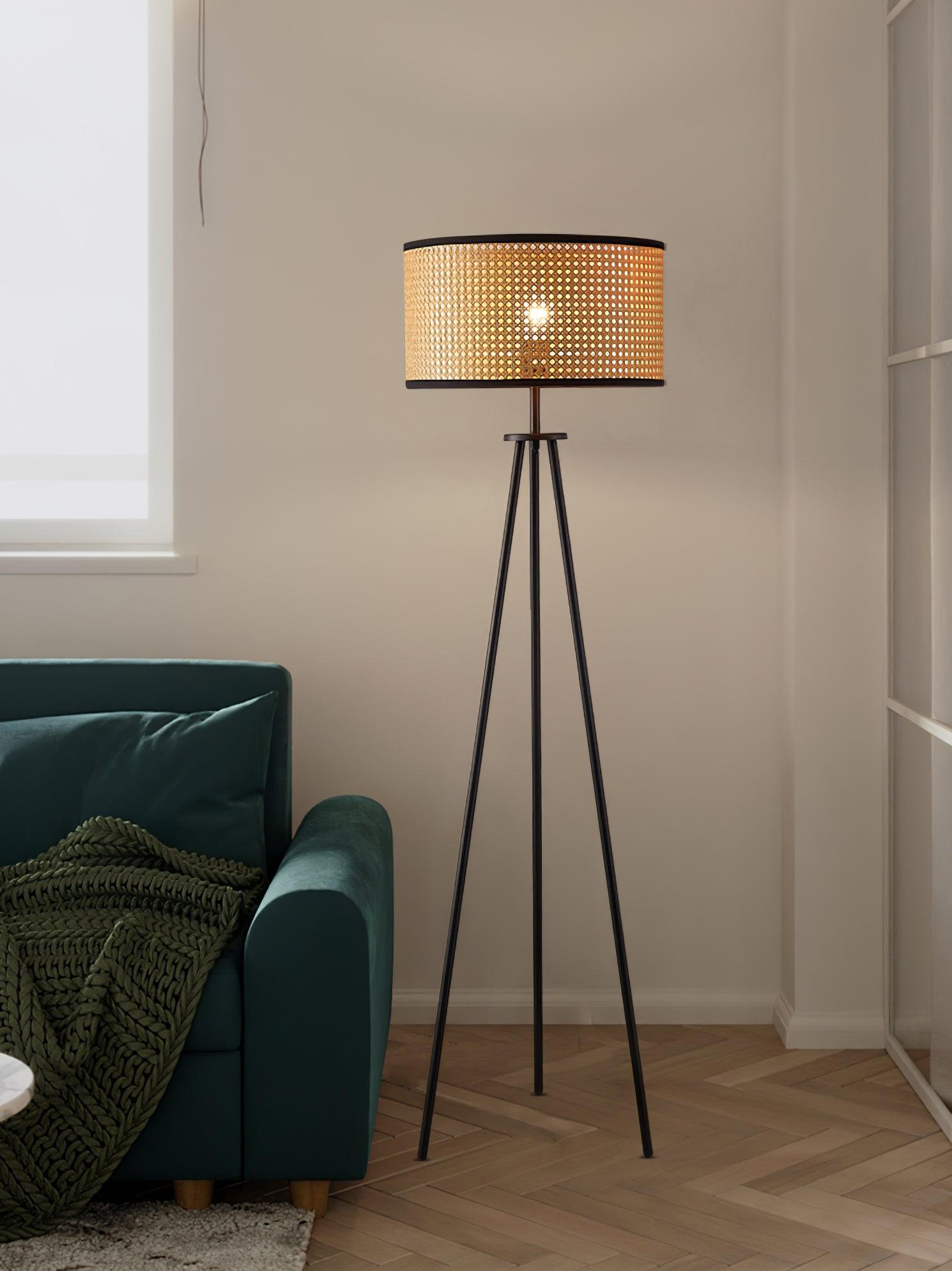 Modern Aubrey Floor Lamp with Adjustable Brightness - Perfect for Living Room, Bedroom, and Office Lighting