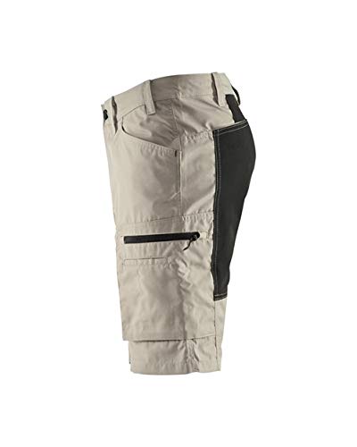 Blaklader 144918452799C50 Stretch Work Shorts - Size C50, Stone Grey/Black - Durable & Comfortable for Construction, Carpentry & Outdoor Work