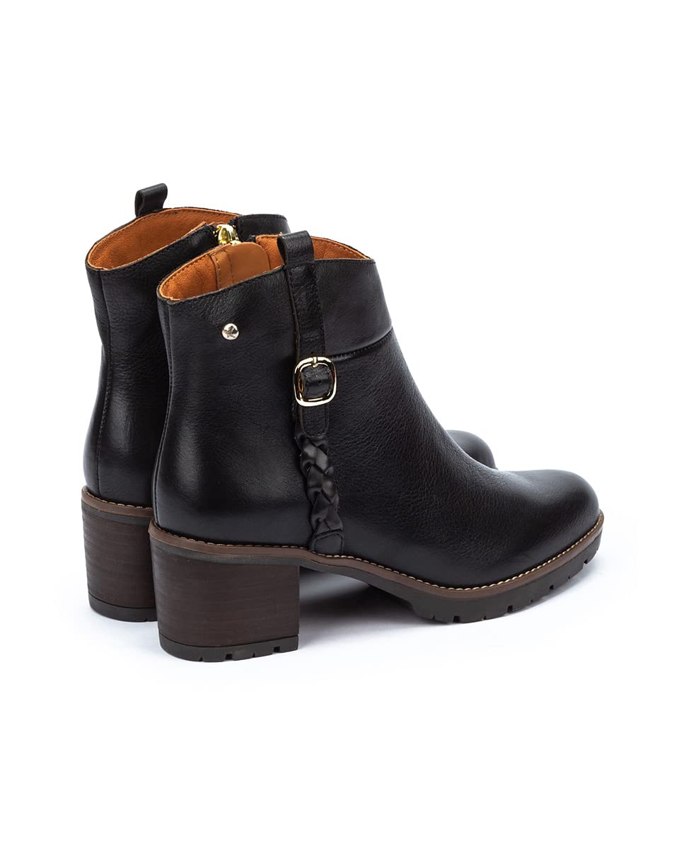 PIKOLINOS Women's Leather High-Heel Ankle Boots - Llanes Collection | Comfortable Dress Boots for Office, Party & Evening Wear