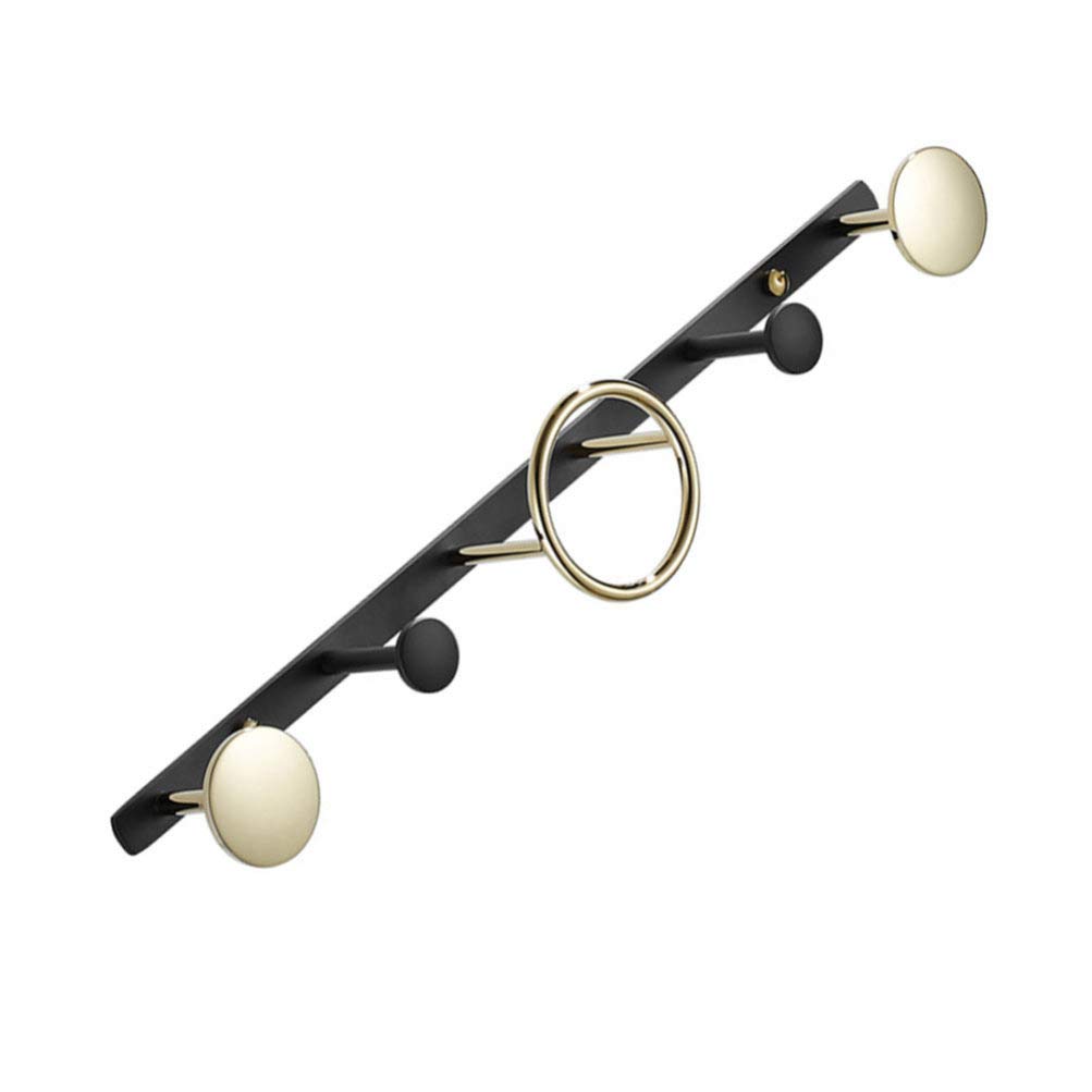 1pc Brass Wall Coat Hook - Elegant Bathroom & Entryway Hanging Hook for Clothes, Hats & Accessories | Space-Saving Door Mounted Row Hooks | Modern Home Decor for Bedroom, Hallway & Closet Organization