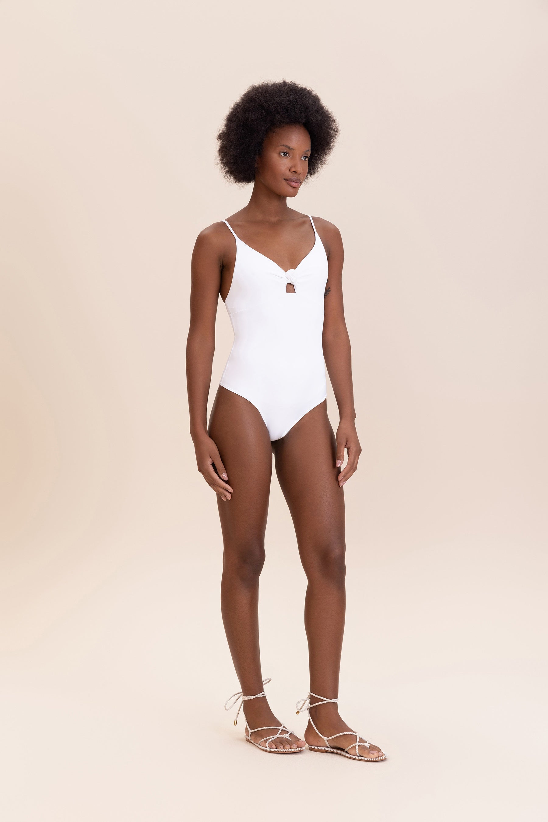 Sense® Knot Bandeau One Piece Swimsuit - Women's Sexy High Cut Monokini Bathing Suit for Beach, Pool & Vacation