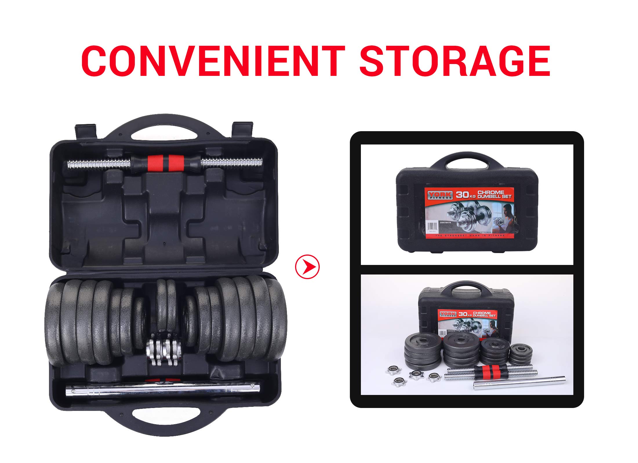 Adjustable Dumbbell and Barbell Weight Set 22-105 lbs - 2-in-1 Home Gym Equipment with Anti-Slip Handle for Strength Training, CrossFit & Office Fitness