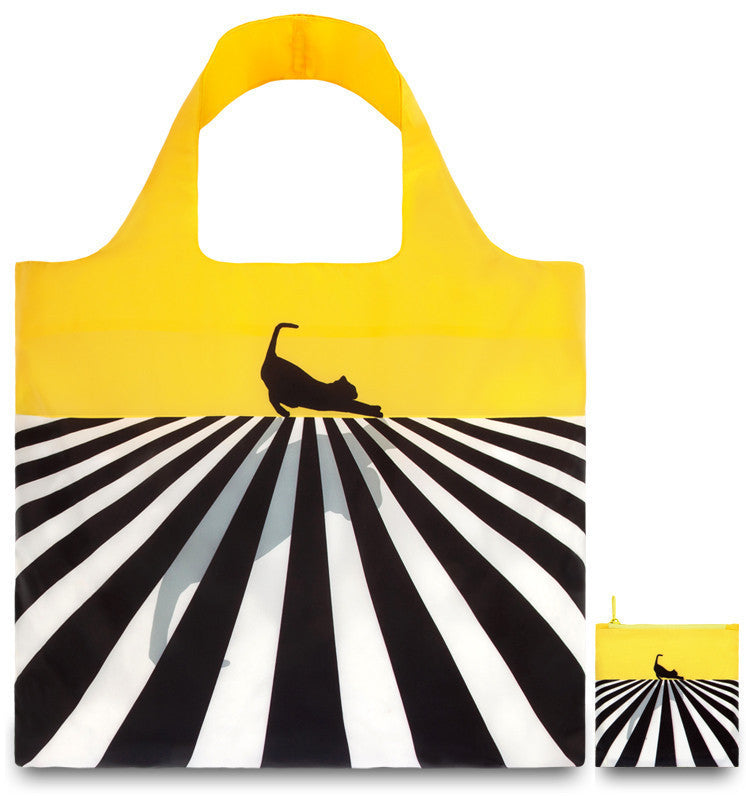 LOQI Tote Bag POP Collection - Lightweight Reusable Shopping Bag with Vibrant Art Prints | Perfect for Groceries, Travel & Everyday Use