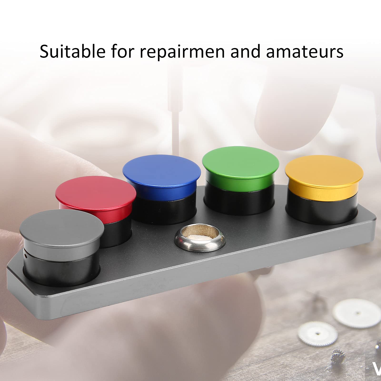 Premium Watch Oiler Dish Set - 5 Metal Watch Repair Oilers & Oil Tool Cup for Watchmakers | Essential Watch Repair Accessories for Professional & DIY Watch Maintenance