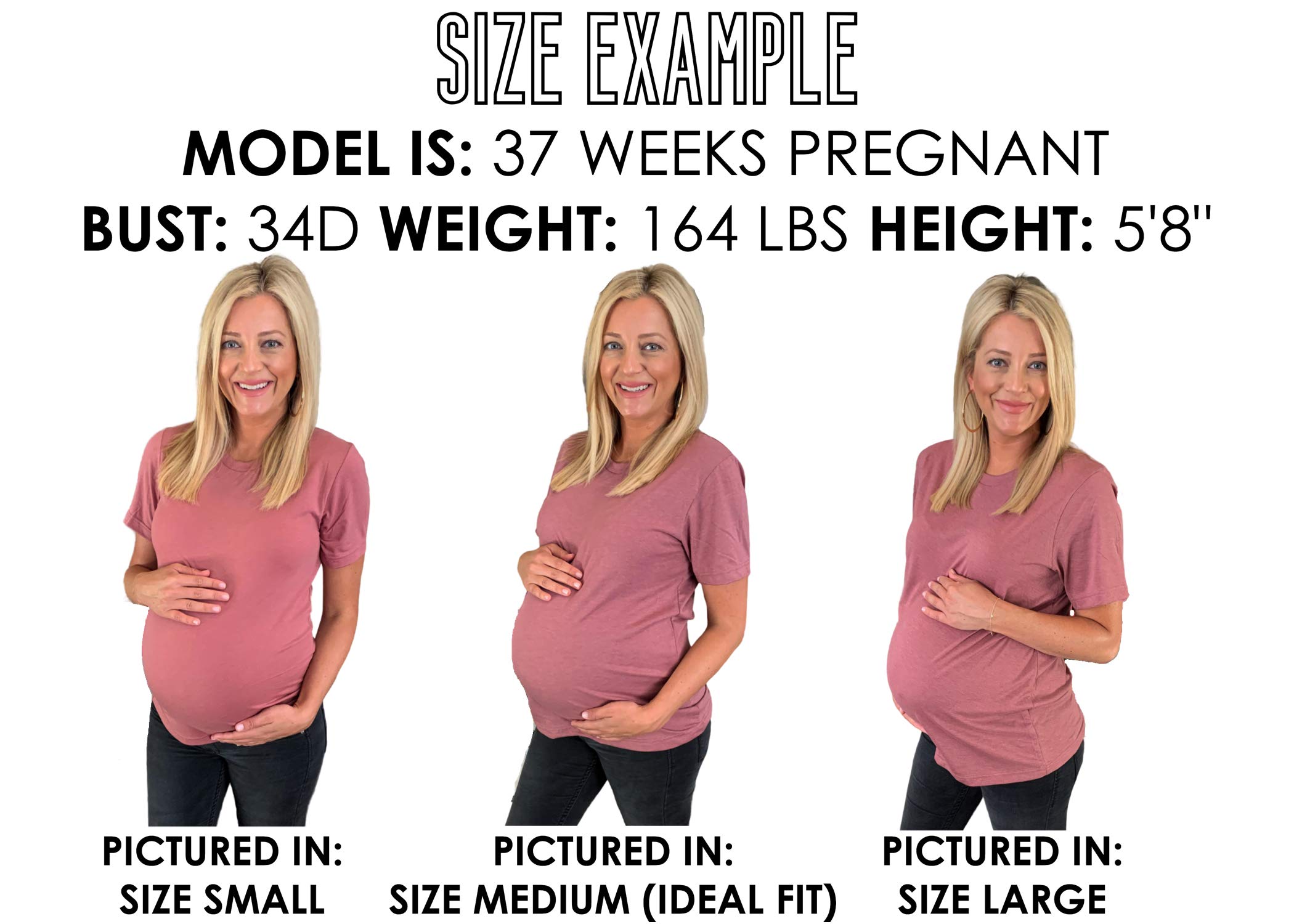 Best Pregnancy Announcement T-Shirt for Women & Men - Gender Neutral Birthday Gift Idea (Medium, Mauve) - Perfect for Gender Reveal Parties & Baby Showers