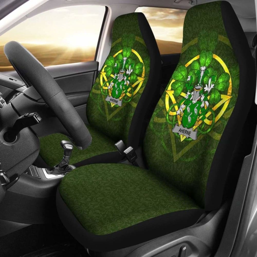 Celtic Shamrock Car Seat Covers Set of 2 - Premium Irish Design for Auto Protection | Perfect for St. Patrick's Day Decor & Irish-Themed Gifts