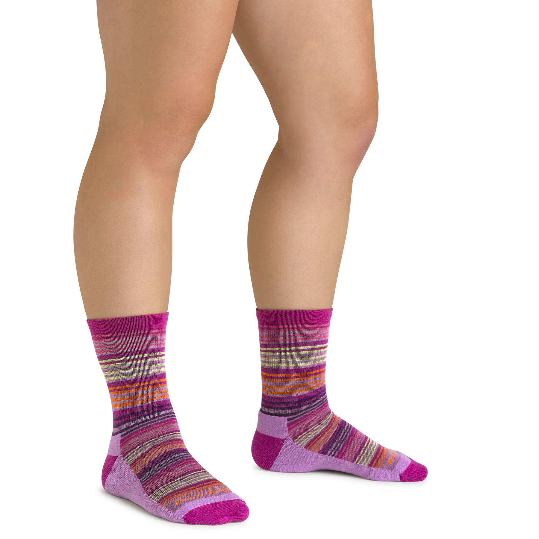 Darn Tough Clover Zebra Canyon Micro Crew Light Socks for Hiking, Running & Outdoor Activities - Merino Wool Comfort & Durability