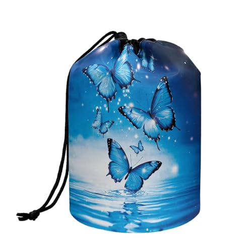 Blue Butterfly Water Ripples