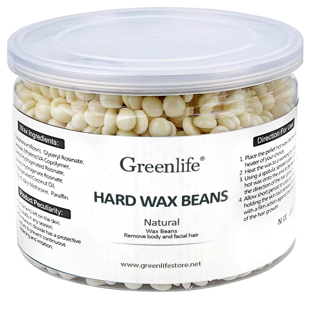 300g Hard Wax Beads for Hair Removal - Professional Canned Wax for Smooth Skin at Home & Salon | Ideal for Legs, Bikini, Face & Body Waxing