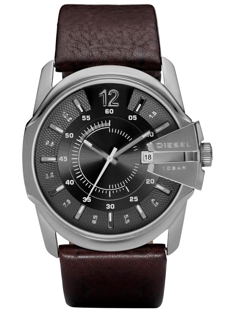 Diesel Men's Master Chief Stainless Steel Quartz Watch - Stylish Casual & Business Chronograph Timepiece for Everyday Wear, Office & Special Occasions