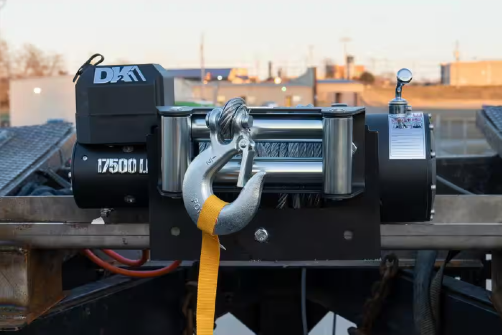 DK2 S17500 SR Heavy Duty Electric Winch 17,500 lbs Capacity with Synthetic Rope - Off-Road Recovery, Towing, Marine & Industrial Use
