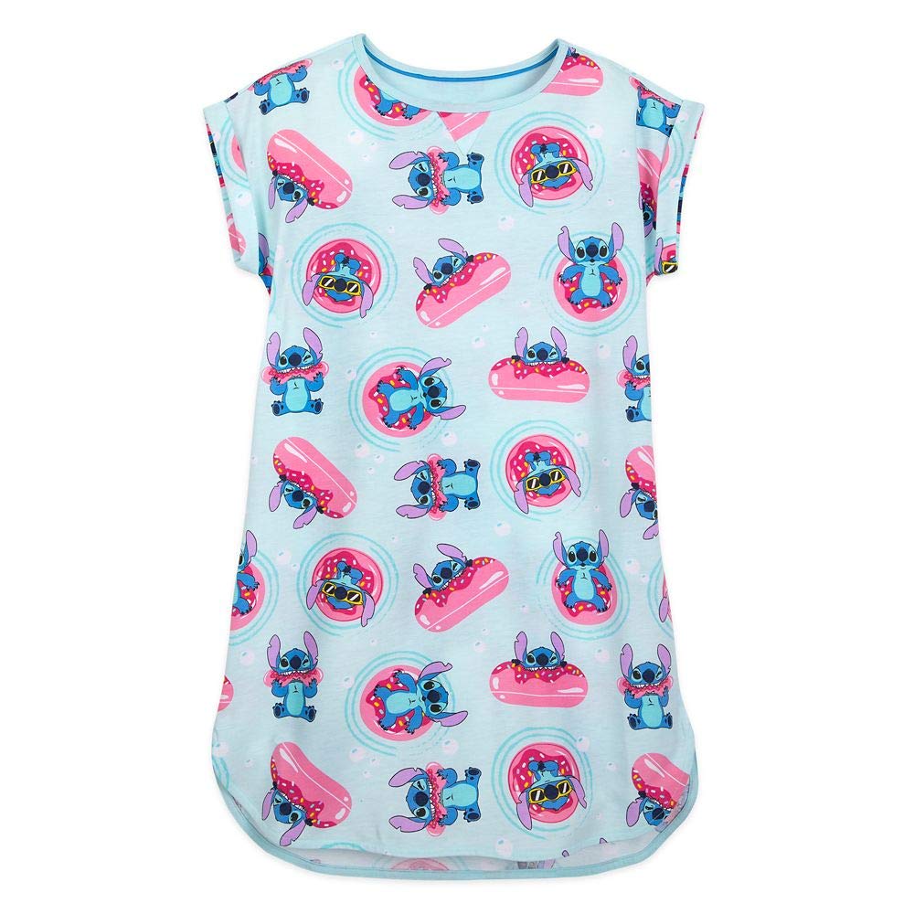 **Disney Stitch Women's Nightshirt - Soft & Comfortable Sleepwear for Lounge & Bedtime - Cute Cartoon Character Pajama Top**